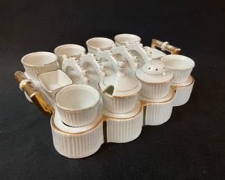 German Porcelain Egg Set