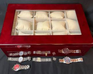 Metal Watches And Watch Box