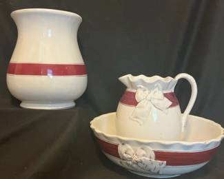 Ironstone Wash Basin Set 