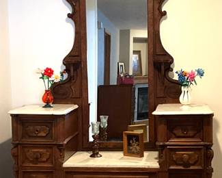 Antique Eastlake Style Vanity/Dresser