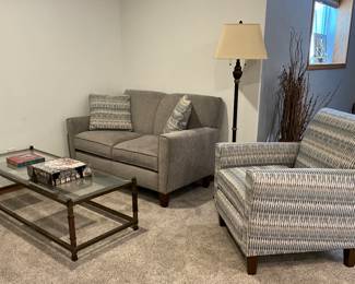 England Co. Loveseat and Accent Chair
