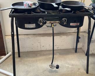 Double Burner Propane Camp Stove