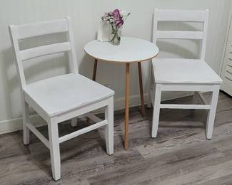 1940's solid wood chairs