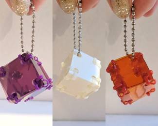 LAMINATION cube keychains