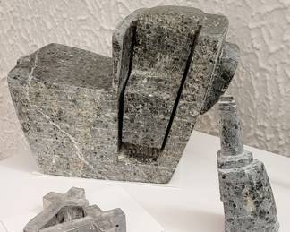 Original sculpture in soap stone and aluminum.