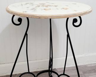 Elegant Vintage Side/Accent Table with Rustic Charm - 20" W X 24" H