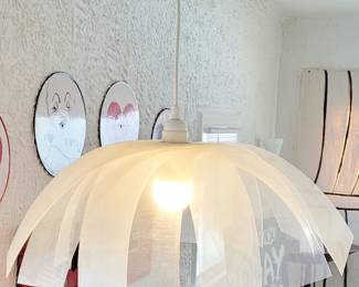 Living Room - Original LAMINATION hanging light.