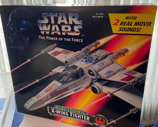 Star Wars Electronic X-Wing Fighter in box, 1995