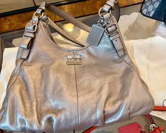 Vintage Coach Hobo Metallic Bag