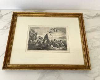 Lot 9787 Antique David Teniers Etchings after the Masters Q. Boel Triumph of Galatea Engraving Art Print