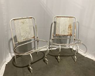 Lot 9900 Vintage French Style Garden Chair Frames