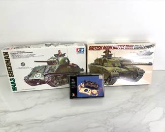 Lot 9946 Vintage Military Miniature Models 1 35 scale Tamiya