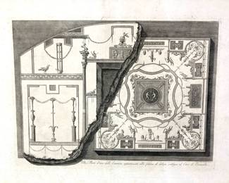 Lot 9821 Unframed Antique Piranesi Architectural Loose Art Print Art