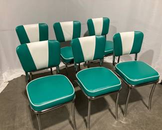 Lot 9891 6 Vitro Vintage Style Diner Chairs