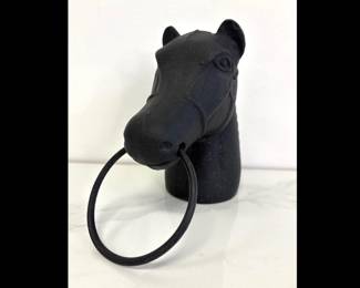 Lot 9911 Cast Iron Horse Head Hitching Post Topper