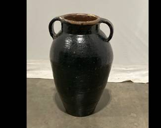Lot 9877 Large Vintage Glazed Pottery Urn Floor Vase