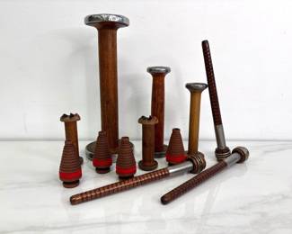 Lot 9905 Antique Wooden Spindles