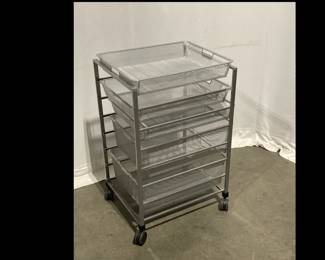 Lot 9901 The Container Store Elfa Organizer Cart