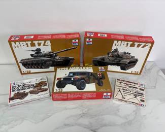 Lot 9950 Vintage Military Miniature Models 1 35 scale ESCI Tamiya