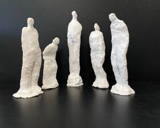 Lot 9797 Margaret Bardwell White NC Original Art Plaster Sculpture Figures