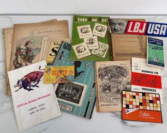 Lot 9965 Vintage Paper Ephemera from Early to Mid 1900s