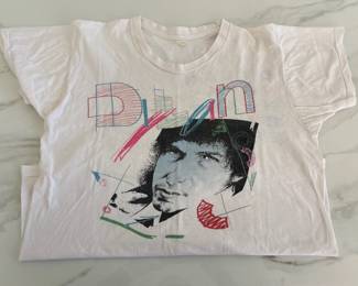 Lot 9956 Vintage 80s 1986 Bob Dylan Tom Petty Heartbreakers Concert Tour Tshirt
