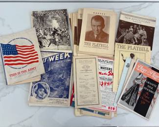Lot 9954 Vintage Theater Playbills from the 1930s  1940s
