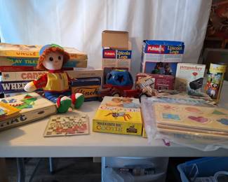 Vintage Games, Lincoln Logs, Books And More