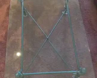 Glass Wrought Iron Sofa Table