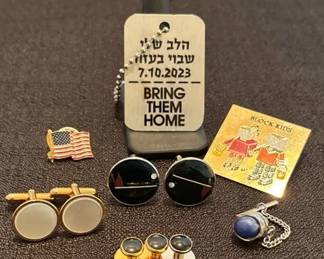 Golf, Miscellaneous Tie Tacs And Cufflinks Etc