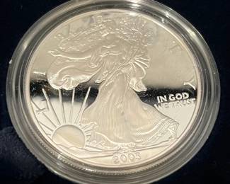 1oz 2003 Proof Silver Bullion Coin