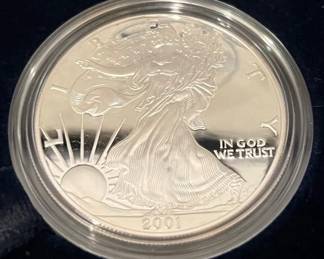 1oz 2001 Proof Silver Bullion Coin