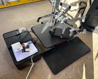 Adjustable Desktop With Canon Printer