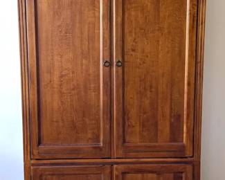 Ethan Allen Wooden Media Cabinet