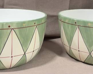 Two Decorative Ceramic Plant Containers