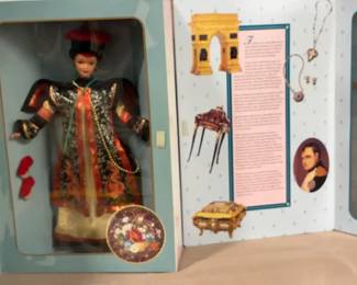 Two Barbie Dolls In Boxes World France China