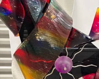 Glass Art Work Large Piece 
