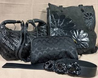 Black Collection Of Purses