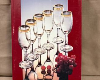 6 Fluted Champagne Glasses