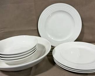 Pineda White Set Dishes