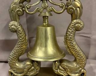 Heavy Brass Bell Asian Style Decor