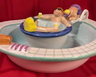 Ceramic Chip Dip In The Pool