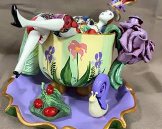 Unique Lady In Tea Cup By Isabella