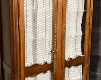 Vintage Heavy Wooden Pie Cabinet Wow