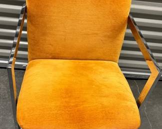 Orange Chrome Chair 