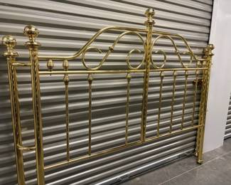 King Brass Bed Platform 