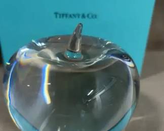Tiffany Co Apple Paperweight 