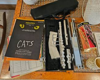 Flute and sheet music