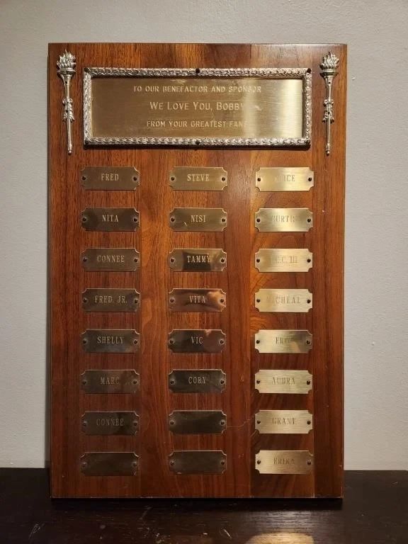 BOB GIBSONS PERSONAL AWARD!