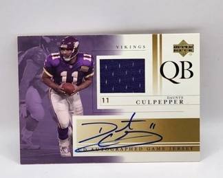 DANTE CULPEPPER AUTOGRAPHED PATCH 2001 UPPER DECK